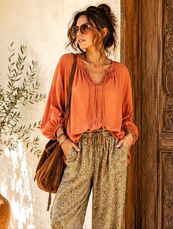 a new day Tops - A New Day Linen Top XXL | Relaxed Boho Casual | Lightweight Natural|Like New